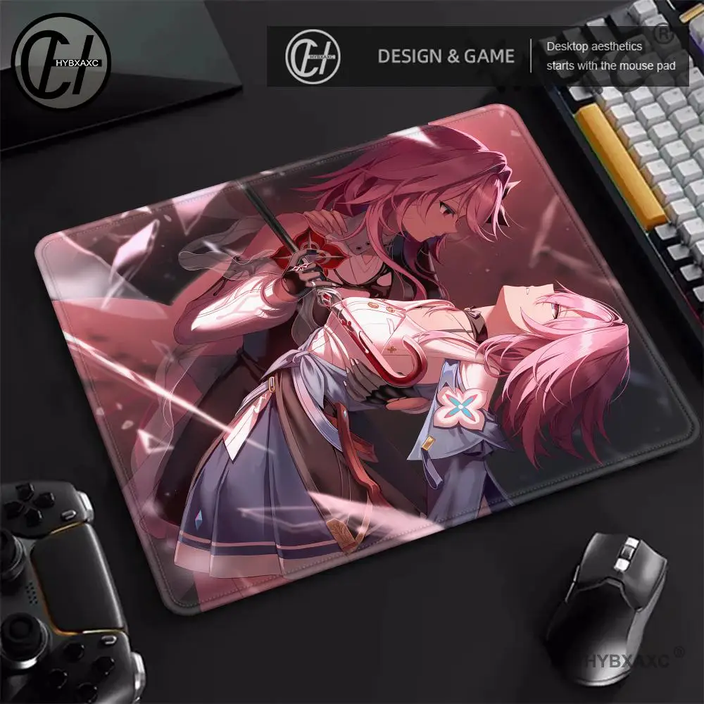 Honkai: Star Rail Small Mouse Pad - Non-Slip Rubber Base, Smooth Control Surface, Compact Desk Mat for Office & Gaming On-the-Go