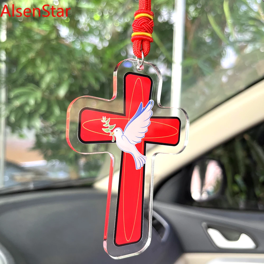Doves Of Peace Car Hanging Pendant Crosses Advanced Hand-made Rope Car Ornament Christmas Birthday Gift Home Decoration
Doves Of Peace Car Hanging Pendant Crosses Advanced Hand-made Rope Car Ornament Christmas Birthday Gift Home Decoration