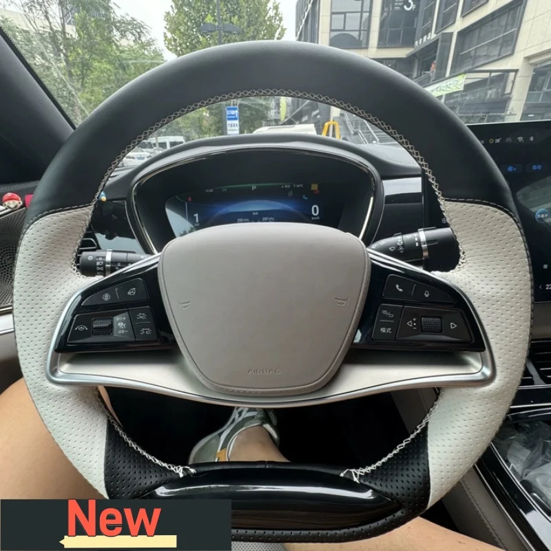Customizable Handmade Anti-slip Wear-resistant Genuine Leather Steering Wheel Cover For BYD HAN EV 2022 2023 2024 2025
Customizable Handmade Anti-slip Wear-resistant Genuine Leather Steering Wheel Cover For BYD HAN EV 2022 2023 2024 2025
