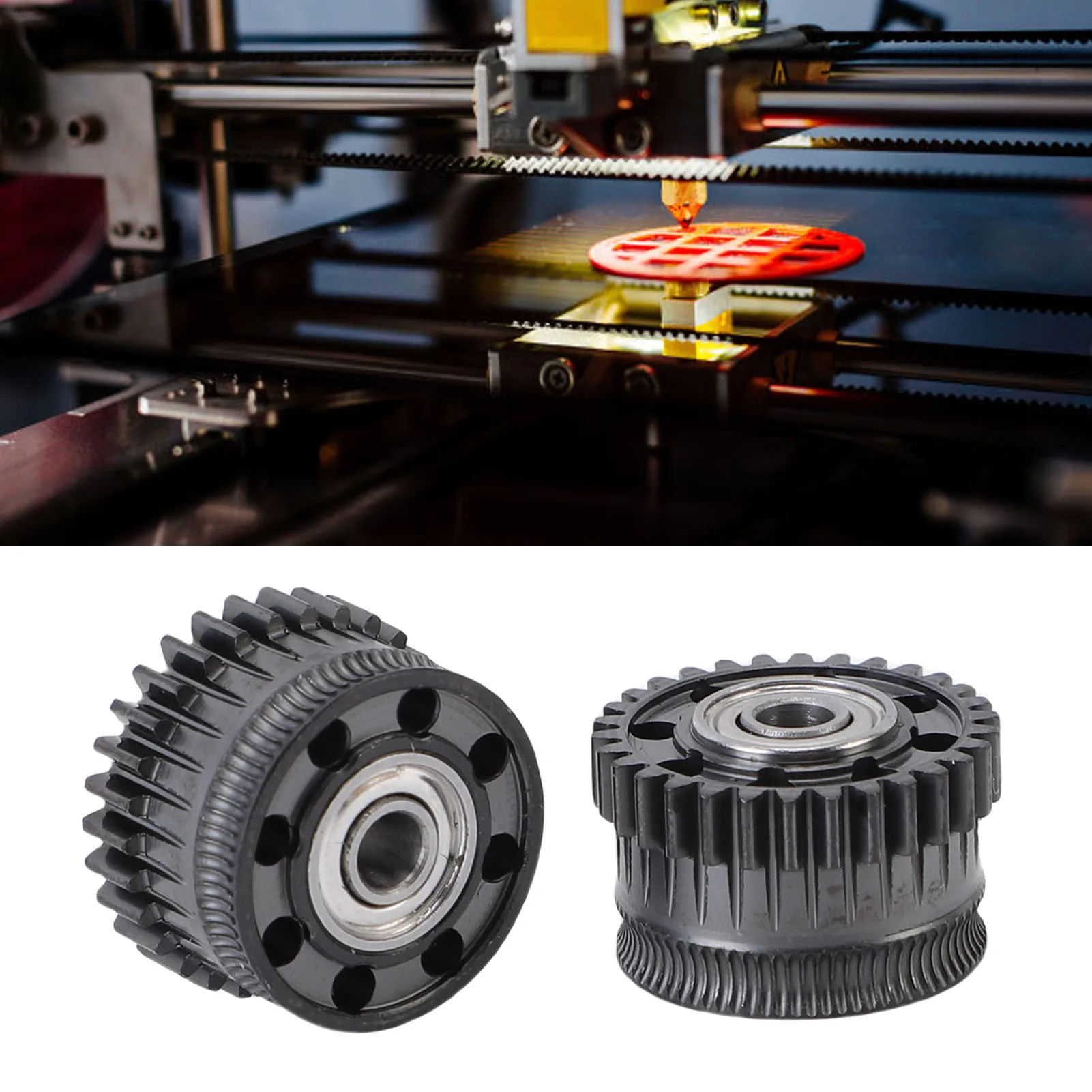 DLC Coating Extruder Gear Perforated Design Hardened Steel Extruder Gear Kit for PLA PETG ABS Printing Replacement for K2 Plus
DLC Coating Extruder Gear Perforated Design Hardened Steel Extruder Gear Kit for PLA PETG ABS Printing Replacement for K2 Plus