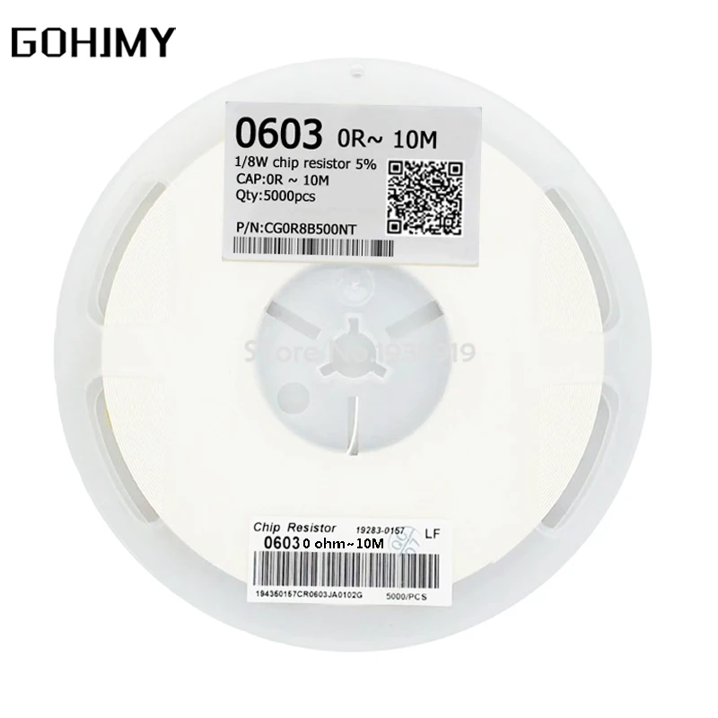 5000pcs 1% 0603 SMD resistor 1/10W 0R ~ 10M 0 0.1 1 10 100 220 330 ohm 1K 2K 10K 100K 200K 0R 1R 10R 100R 150R 220R 330R 1M 10M
5000pcs 1% 0603 SMD resistor 1/10W 0R ~ 10M 0 0.1 1 10 100 220 330 ohm 1K 2K 10K 100K 200K 0R 1R 10R 100R 150R 220R 330R 1M 10M