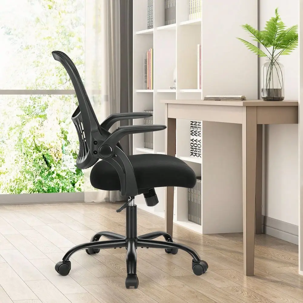 Office Computer Desk Chair, Ergonomic MidBack Mesh Rolling Work Swivel Task Chairs With Wheels, Comfortable Lumbar Support, Com
Office Computer Desk Chair, Ergonomic MidBack Mesh Rolling Work Swivel Task Chairs With Wheels, Comfortable Lumbar Support, Com