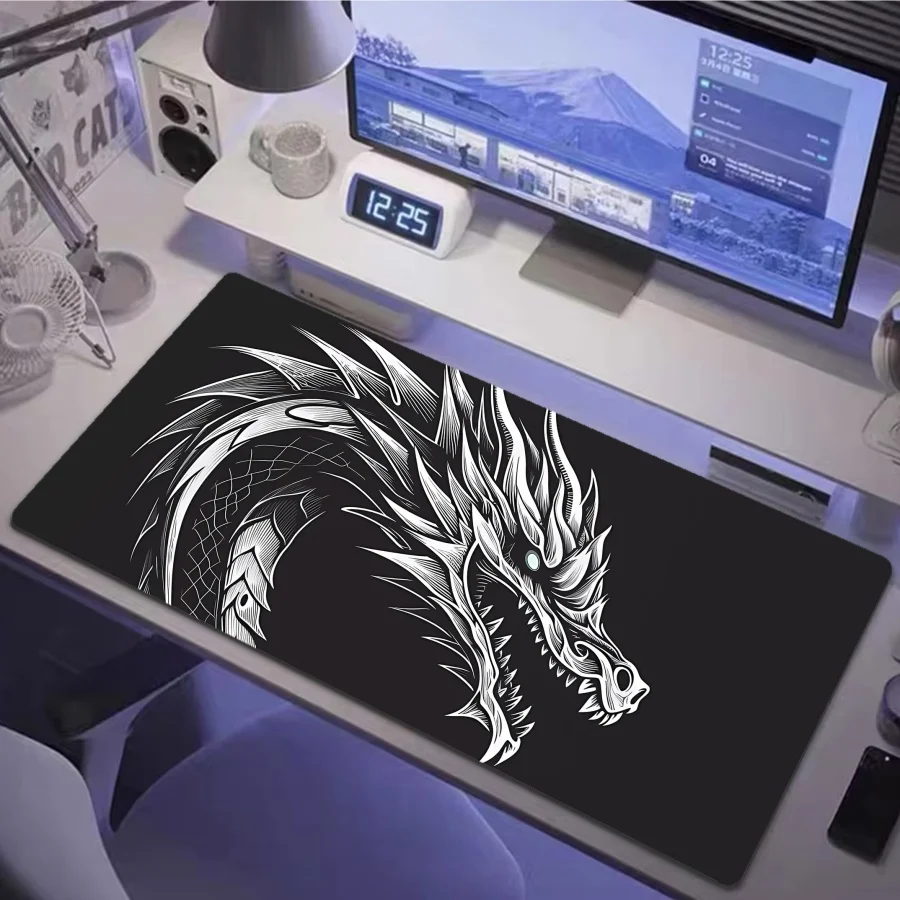New Computer Mouse Pad Chinese Black Dragon Gaming Mousepad Keyboard Pads Large Table Carpet Rubber Mouse Mat XXXL Desk Mat
New Computer Mouse Pad Chinese Black Dragon Gaming Mousepad Keyboard Pads Large Table Carpet Rubber Mouse Mat XXXL Desk Mat