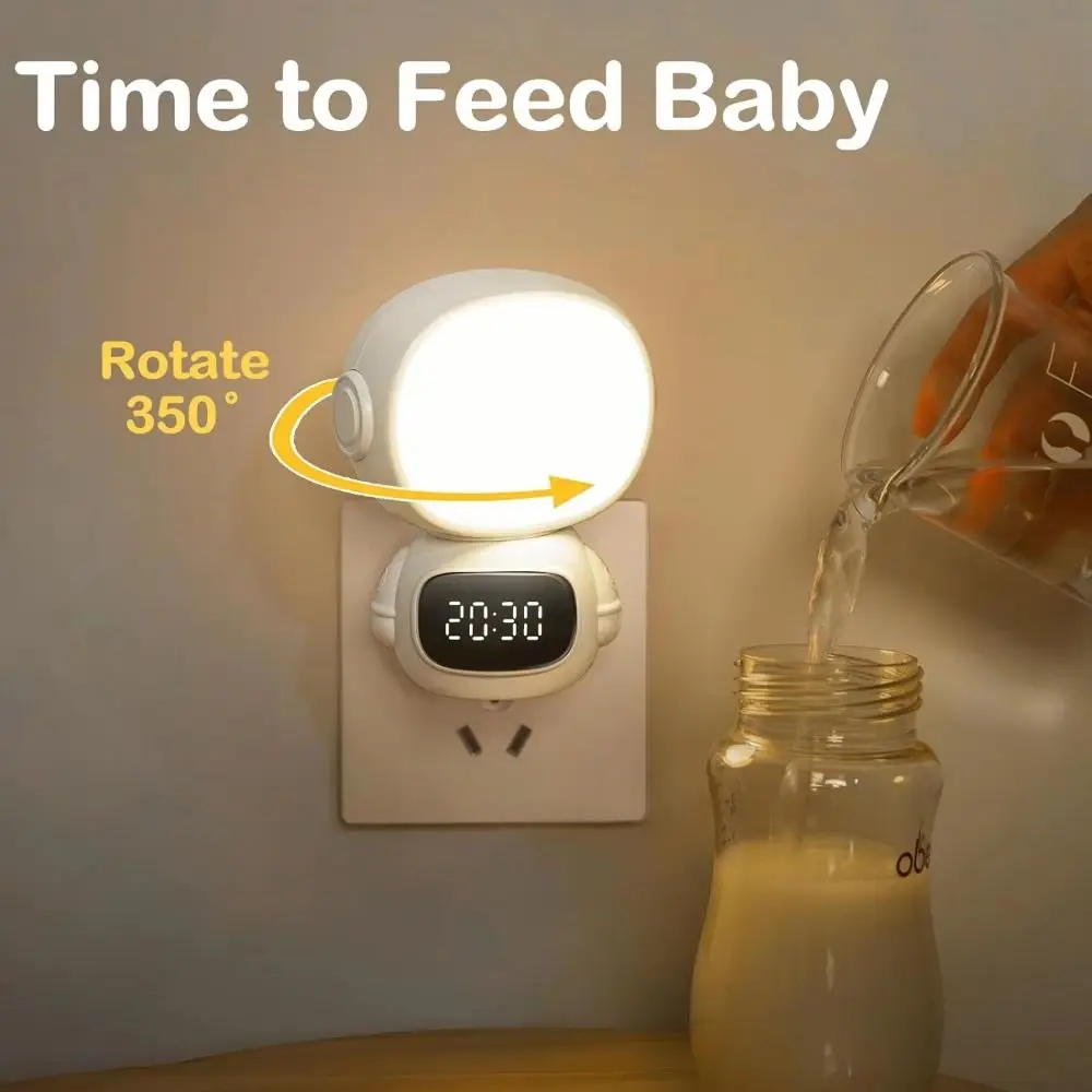 Warm Light Astronaut Clock Night Light Digital Clock Child-Friendly Design Remote Control Dimmable LED Lamp USB Rechargeable
Warm Light Astronaut Clock Night Light Digital Clock Child-Friendly Design Remote Control Dimmable LED Lamp USB Rechargeable