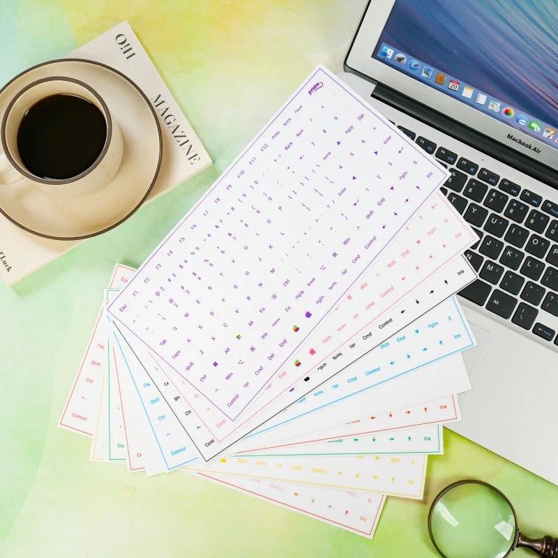 Full Keyboard (104 Keys) Comes with Tweezers, Film Removal to Retain Characters, Win+Mac Character Stickers, Desktop Computer and Laptop Key Stickers, Side-Engraved Stickers
Full Keyboard (104 Keys) Comes with Tweezers, Film Removal to Retain Characters, Win+Mac Character Stickers, Desktop Computer and Laptop Key Stickers, Side-Engraved Stickers