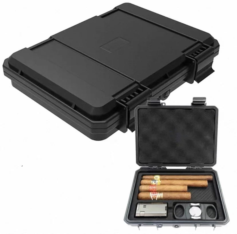 Portable Waterproof Cigar Box, Can Hold Cigars Of Various Sizes, Temperature Controlled And Moisturizing Cigar Box.
Portable Waterproof Cigar Box, Can Hold Cigars Of Various Sizes, Temperature Controlled And Moisturizing Cigar Box.