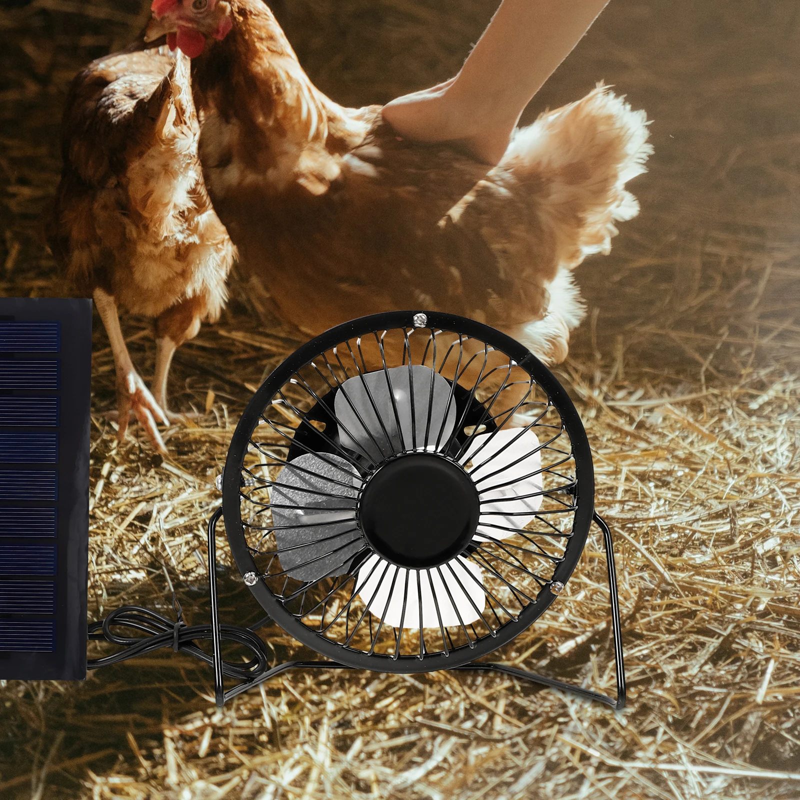 Solar Pet Fan Outdoor Chicken Coop Cooler Small Greenhouse Fans Portable USB Table Cooling for Pets Livestock Farm Breeding
Solar Pet Fan Outdoor Chicken Coop Cooler Small Greenhouse Fans Portable USB Table Cooling for Pets Livestock Farm Breeding