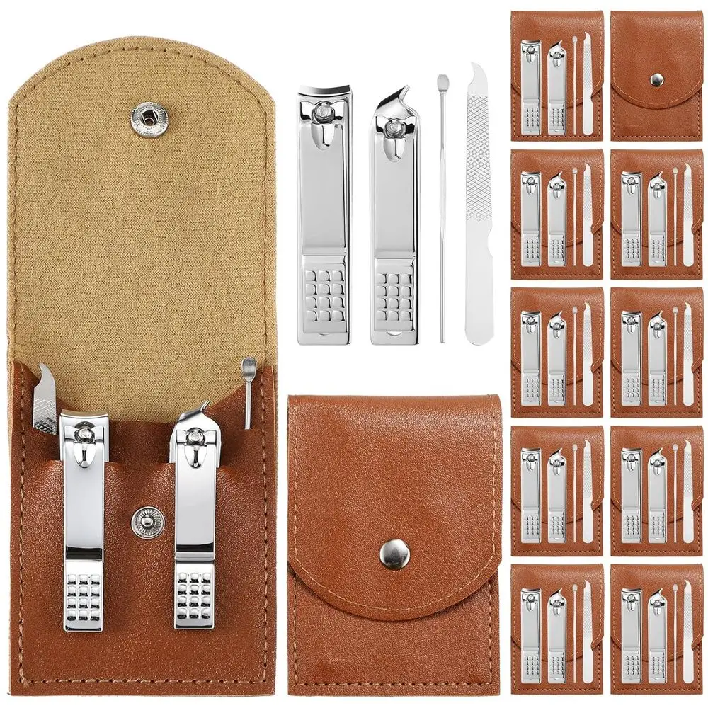 12-Piece Manicure and Pedicure Set with Stainless Steel Tools, Travel Case, Ideal for Men and Women - Brown
12-Piece Manicure and Pedicure Set with Stainless Steel Tools, Travel Case, Ideal for Men and Women - Brown