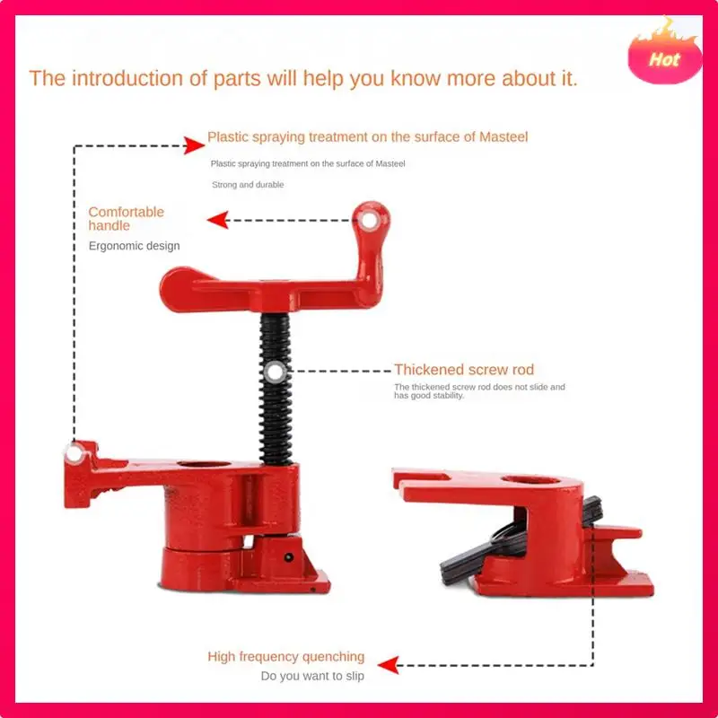 Woodworking Pipe Clamp Heavy-Duty Quick-Release Pipe Clamp Manual Pipe Clamp Hardware Tools Durable
Woodworking Pipe Clamp Heavy-Duty Quick-Release Pipe Clamp Manual Pipe Clamp Hardware Tools Durable