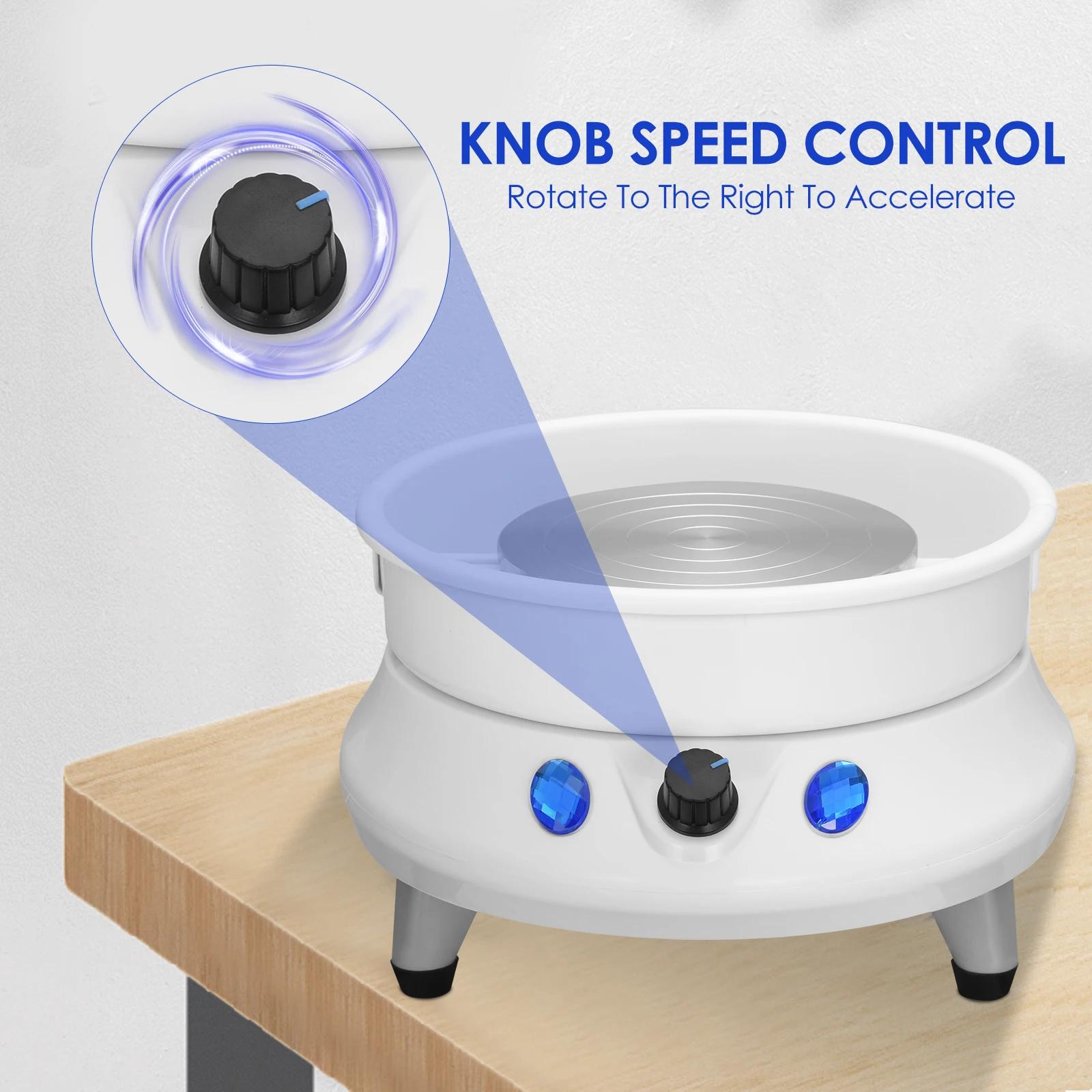 Electric Ceramic Wheel Machine with Detachable ABS Basin 15cm Ceramic Disc, for Making Ceramic Work Clay Crafts DIY Hand Tools
Electric Ceramic Wheel Machine with Detachable ABS Basin 15cm Ceramic Disc, for Making Ceramic Work Clay Crafts DIY Hand Tools