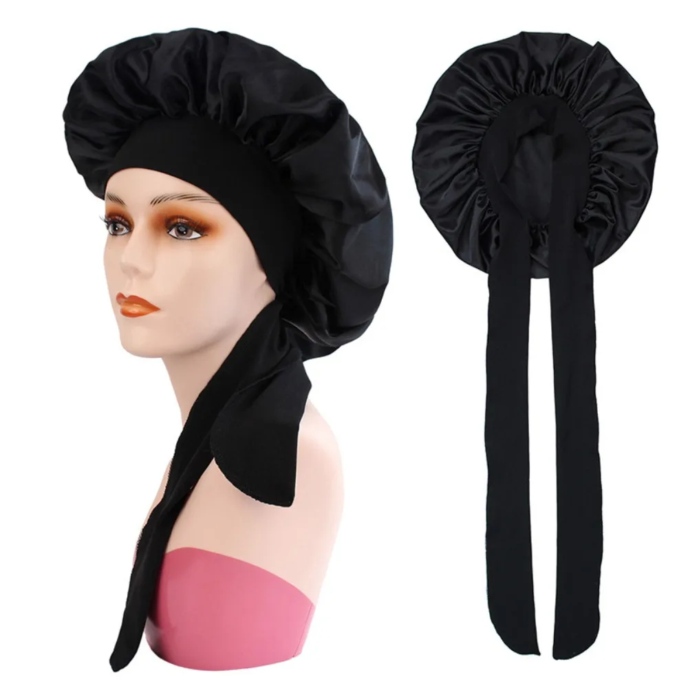 Amazon color new Ding nightcap wide-brimmed hair care European and American fabric shower cap women's long tail streamer winter hat
Amazon color new Ding nightcap wide-brimmed hair care European and American fabric shower cap women's long tail streamer winter hat