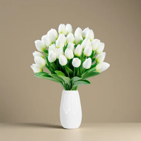 1/5/10/15PCS Tulips Artificial Flowers Real Touch Flowers Tulip Bouquet Decor Fake Tulips Flower for Home Wedding Decorations