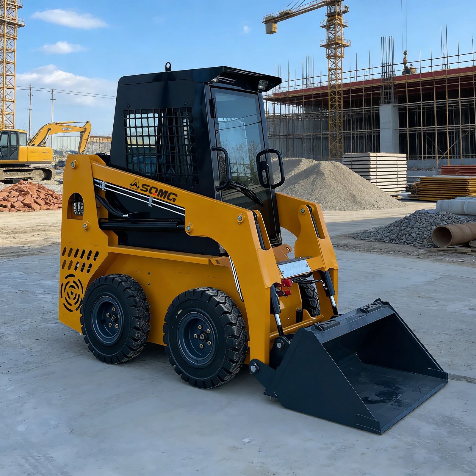High Efficiency Diesel-Powered Mini Front Wheel Loaders Skid Steer Loader Attachments Engine Bearing Pump for Farm Municipal
High Efficiency Diesel-Powered Mini Front Wheel Loaders Skid Steer Loader Attachments Engine Bearing Pump for Farm Municipal