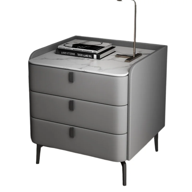 Faux Leather Bedroom Nightstand with Sintered Stone Top,Modern Style 3 Drawers Solid Wood Bedside Table,Side Storage Cabinet
Faux Leather Bedroom Nightstand with Sintered Stone Top,Modern Style 3 Drawers Solid Wood Bedside Table,Side Storage Cabinet
