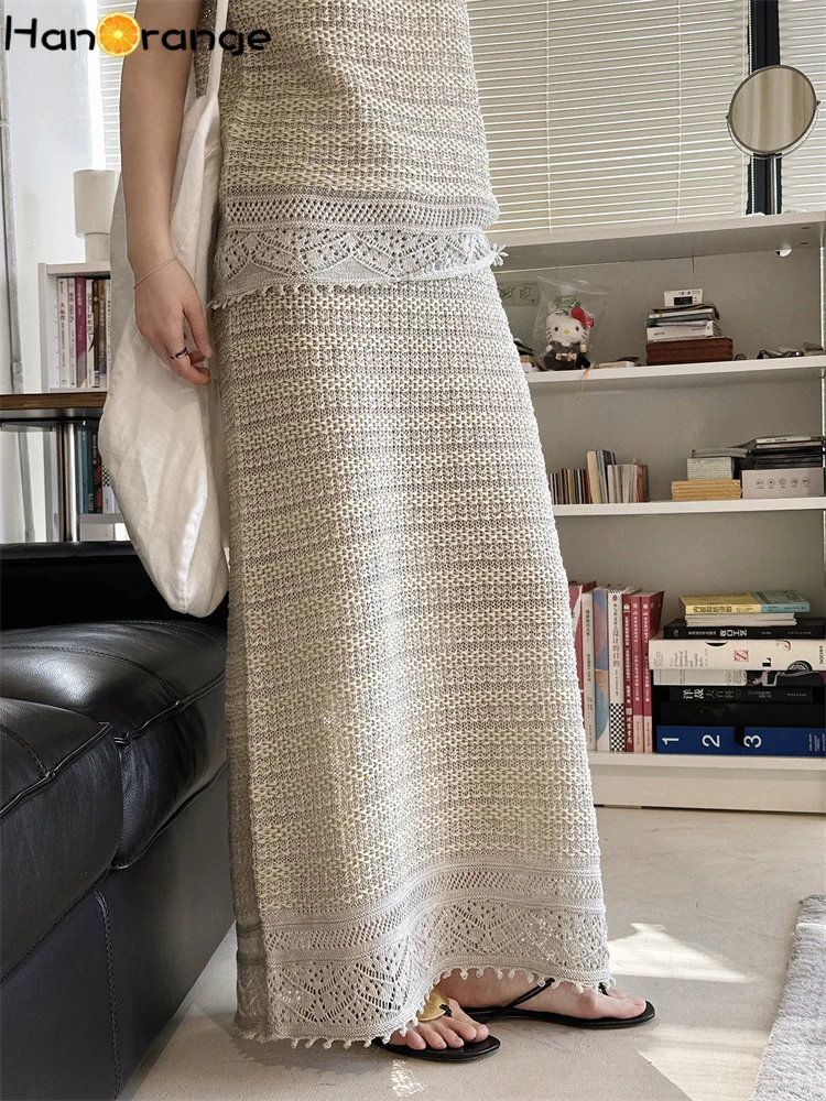 HanOrange 2026 Summer Elastic Waist Weaving Micro Hollow A-line Skirt Loose Long Skirt Apricot Green
HanOrange 2026 Summer Elastic Waist Weaving Micro Hollow A-line Skirt Loose Long Skirt Apricot Green