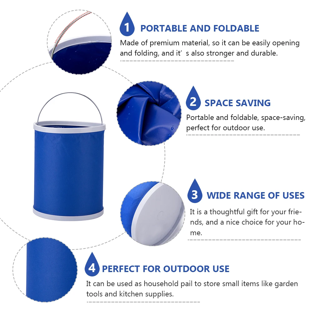 1Pcs Large Capacity Portable Foldable Water Bucket Outdoor Fishing Car Washing Water Storage Container Fishing Bucket 
1Pcs Large Capacity Portable Foldable Water Bucket Outdoor Fishing Car Washing Water Storage Container Fishing Bucket
