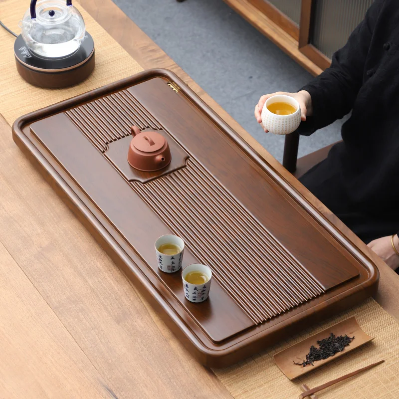 Bamboo Tea Tray, Office Kung FuTable, Single Layer Chinese Bamboo Sea, Tea Set with Non-Slip Mat for Stability
Bamboo Tea Tray, Office Kung FuTable, Single Layer Chinese Bamboo Sea, Tea Set with Non-Slip Mat for Stability