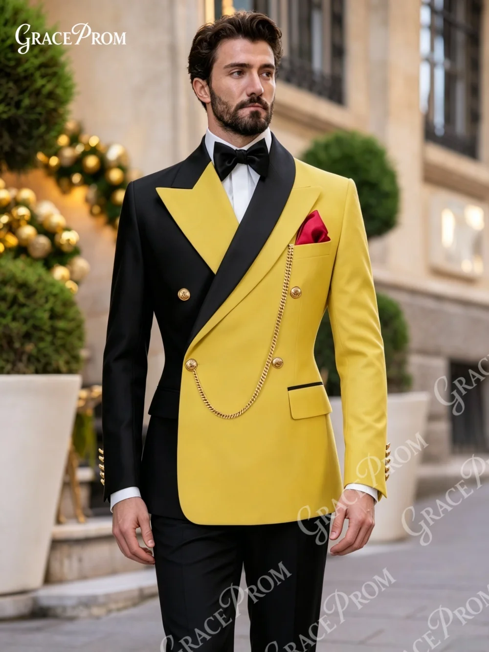 Luxury Men Green Black Color Block Tuxedo Suit 2PCS Double Breasted Gold Decor Slim Fit Wedding Groom Blazer Trousers Outfit
Luxury Men Green Black Color Block Tuxedo Suit 2PCS Double Breasted Gold Decor Slim Fit Wedding Groom Blazer Trousers Outfit
