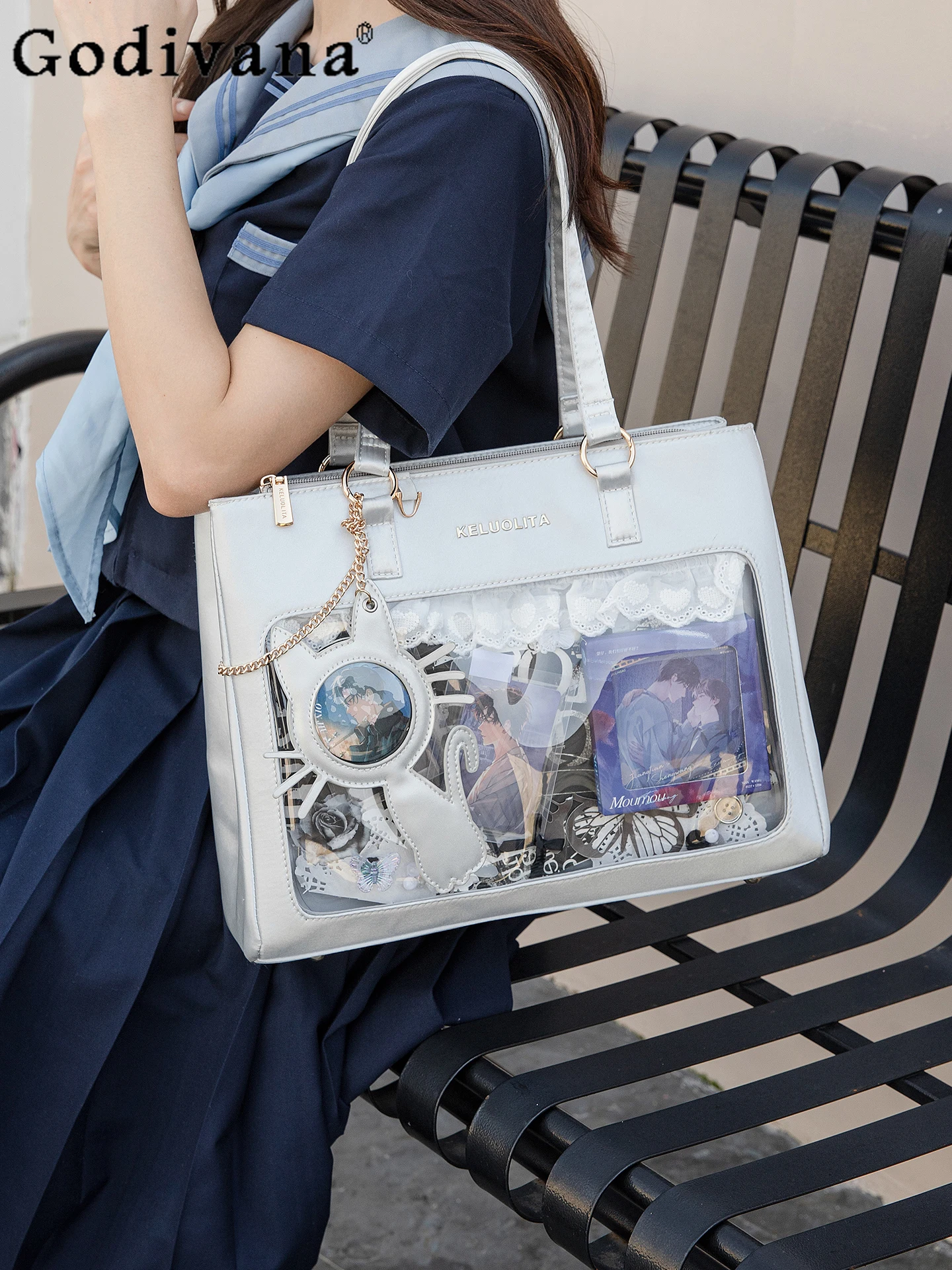 2D Lolita Japanese Original Small Capacity Pain Bag 20CM Cute Doll Bag Daily Casual Commuter Crossbody Shoulder Bag for Women
2D Lolita Japanese Original Small Capacity Pain Bag 20CM Cute Doll Bag Daily Casual Commuter Crossbody Shoulder Bag for Women