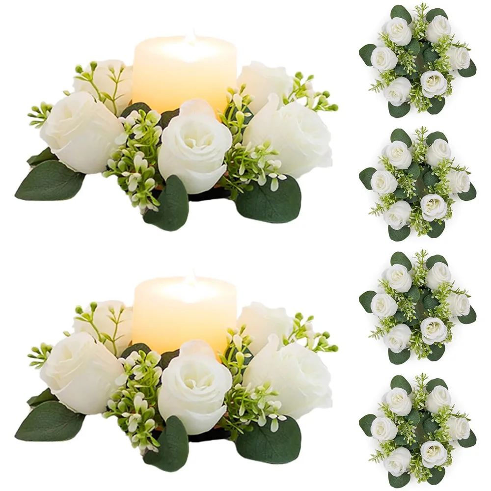 6 cross-border new products simulation rose candlestick wreath spring decoration wedding desktop arrangement
6 cross-border new products simulation rose candlestick wreath spring decoration wedding desktop arrangement