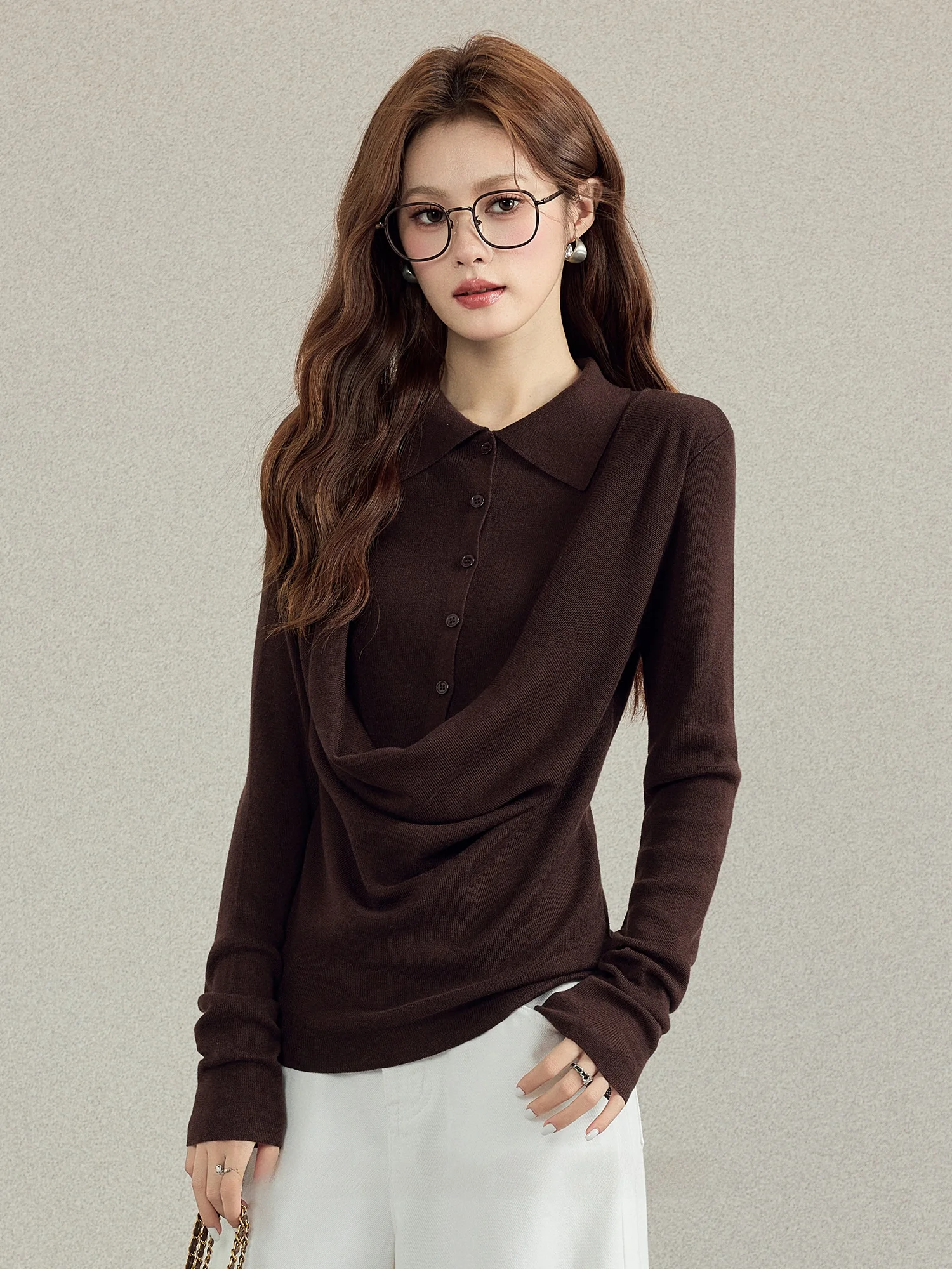 Вязаный свитер Mimi Xiao Ke Design для женщин, с длинными рукавами, имитация двухслойности, базовый топ, осень-зима, новинка, французский стиль
Вязаный свитер Mimi Xiao Ke Design для женщин, с длинными рукавами, имитация двухслойности, базовый топ, осень-зима, новинка, французский стиль