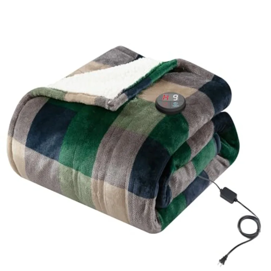 Heated Blanket Electric Throw 50''X60''- Electric Throw Blanket with One Touch Button 10 Heating Level and 9 Time Settings Heat
Heated Blanket Electric Throw 50''X60''- Electric Throw Blanket with One Touch Button 10 Heating Level and 9 Time Settings Heat