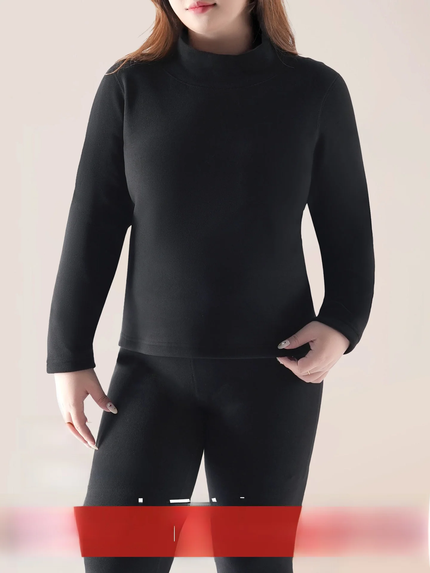 Женский термокомплект больших размеров из вельвета с круглым вырезом и высоким воротником, на флисовой подкладке, повседневные брюки, осенне-зимняя мода
Женский термокомплект больших размеров из вельвета с круглым вырезом и высоким воротником, на флисовой подкладке, повседневные брюки, осенне-зимняя мода