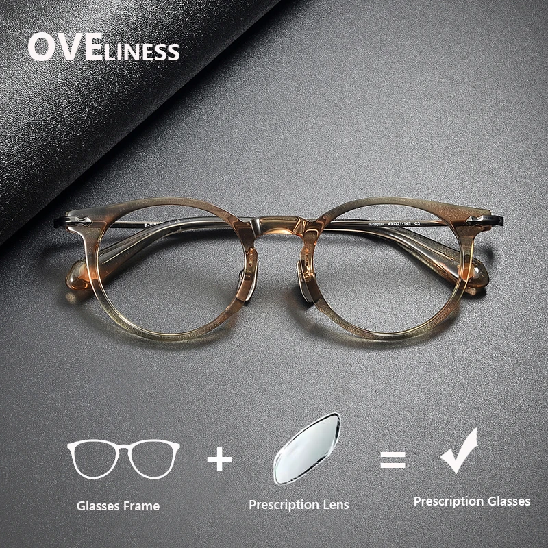 optical Acetate Titanium Glasses Frame Men Retro Vintage Round Eyeglasses frames Women Prescription myopia Spectacles Eyewear
optical Acetate Titanium Glasses Frame Men Retro Vintage Round Eyeglasses frames Women Prescription myopia Spectacles Eyewear