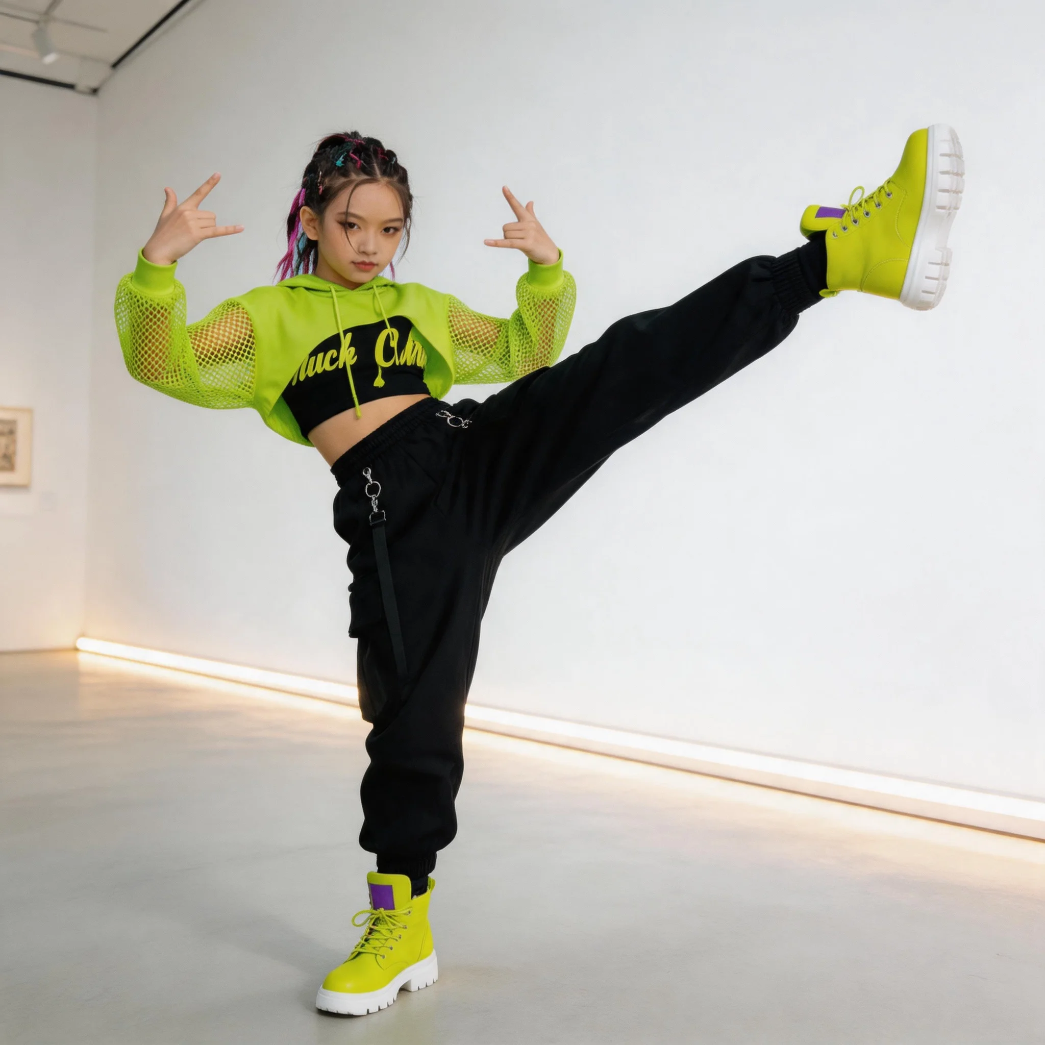 Mesh Sleeve Top Black Pants Jazz Hip Hop Stage Show Performance Costume Set
Mesh Sleeve Top Black Pants Jazz Hip Hop Stage Show Performance Costume Set