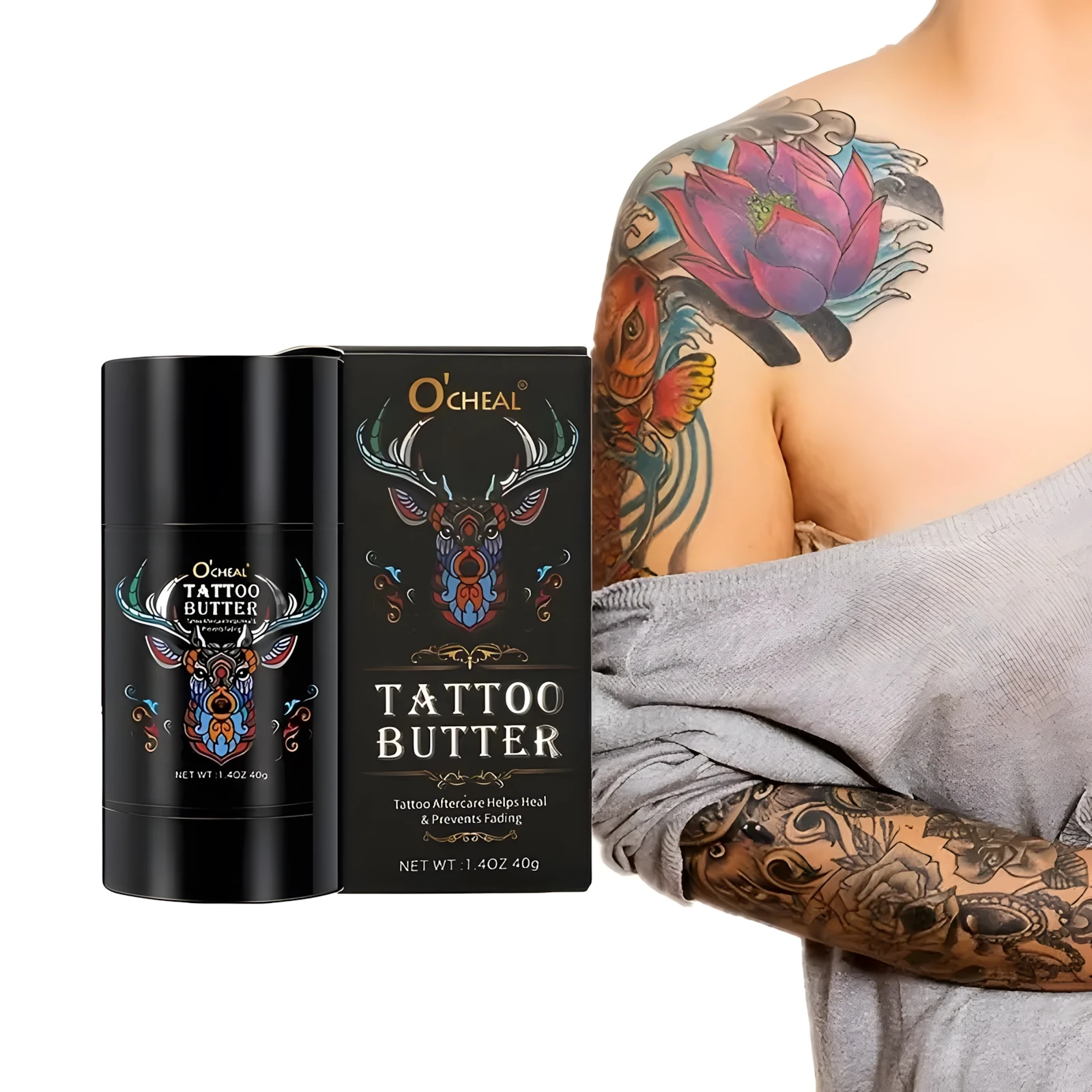 Tattoo care stick, color fixing, moisturizing, skin nourishing, gentle, tattoo embroidery, tattoo cream, rotating type
Tattoo care stick, color fixing, moisturizing, skin nourishing, gentle, tattoo embroidery, tattoo cream, rotating type