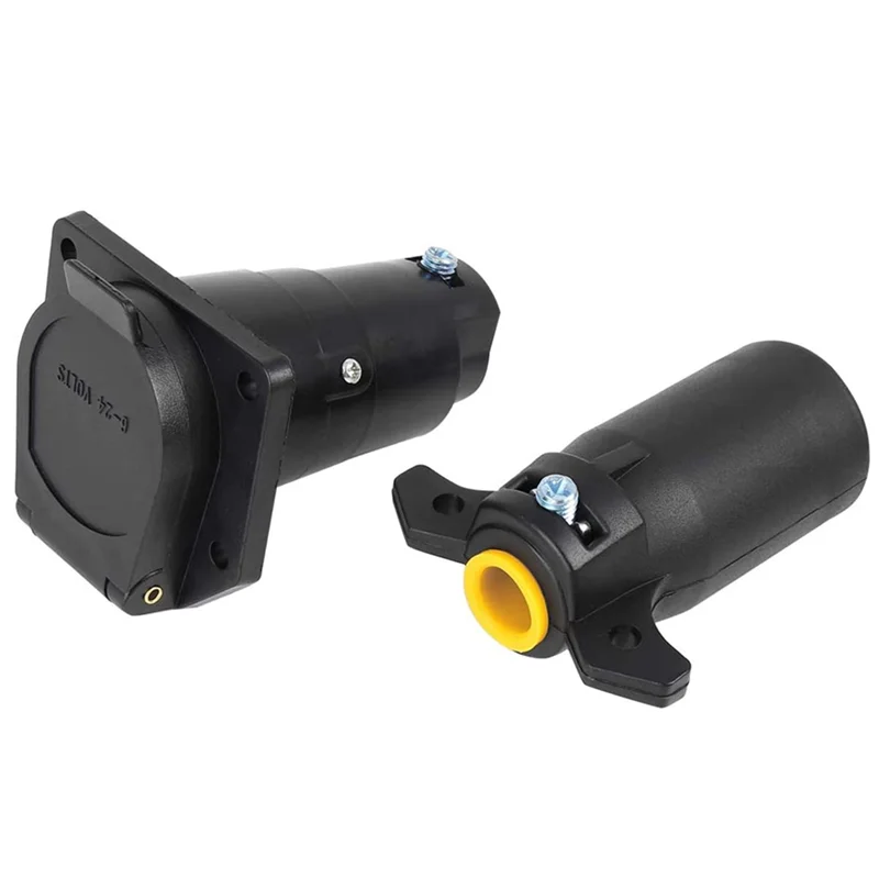 A33K-7-контактный круглый разъем для прицепа, штекер-адаптер для проводки, 7-контактный разъем, комплект разъемов для сращивания для полуприцепов RV
A33K-7-контактный круглый разъем для прицепа, штекер-адаптер для проводки, 7-контактный разъем, комплект разъемов для сращивания для полуприцепов RV