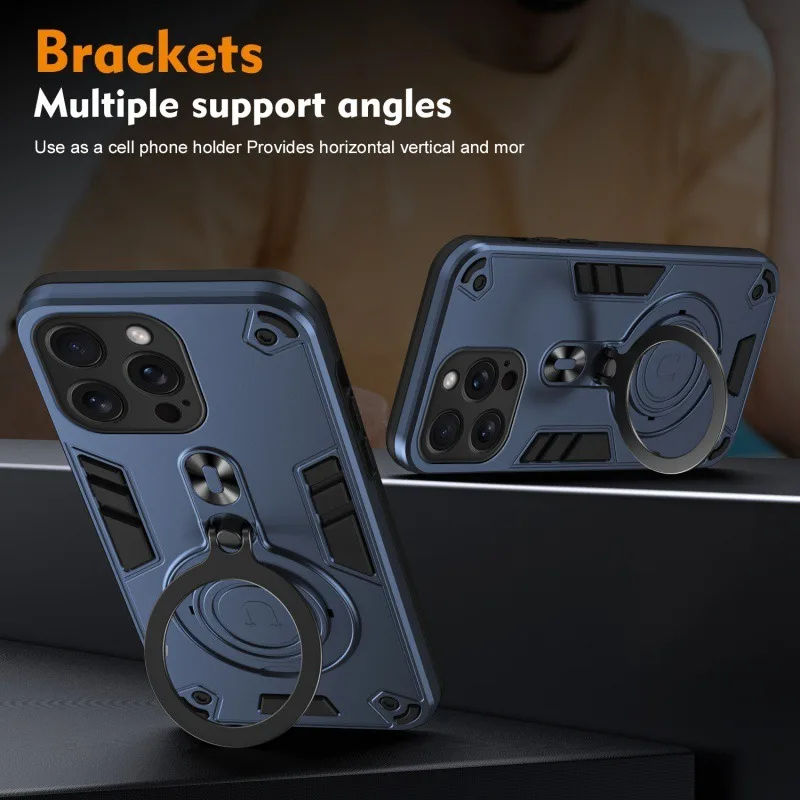 for iPhone 15ProMax phone case iP14 metal stand 13 Pro car magnetic protection case damp shell
for iPhone 15ProMax phone case iP14 metal stand 13 Pro car magnetic protection case damp shell