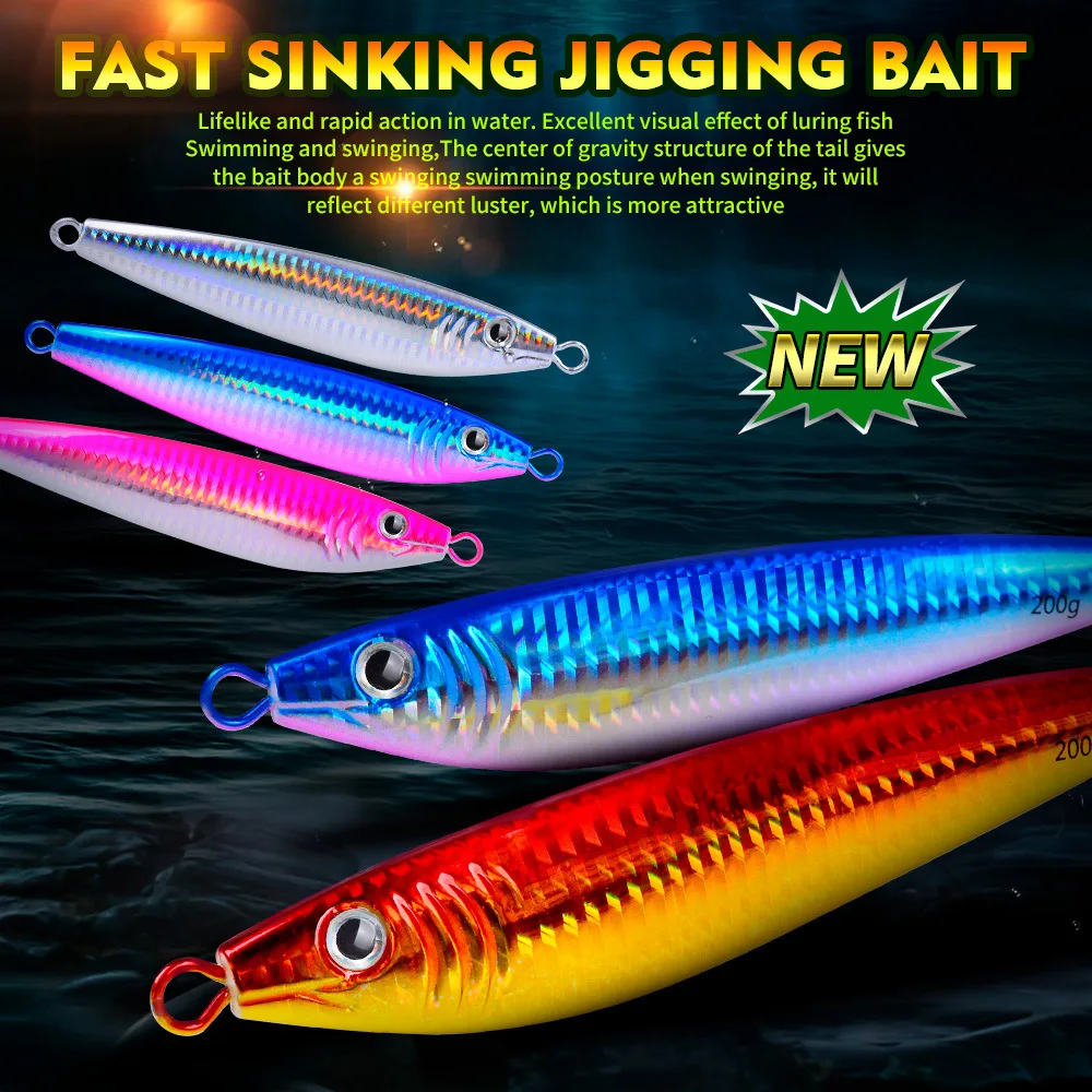 Deep sea iron plate lead fish 3D eye sea fishing road Asian iron plate boat fishing falling mackerel bait long cast fast sinking
Deep sea iron plate lead fish 3D eye sea fishing road Asian iron plate boat fishing falling mackerel bait long cast fast sinking