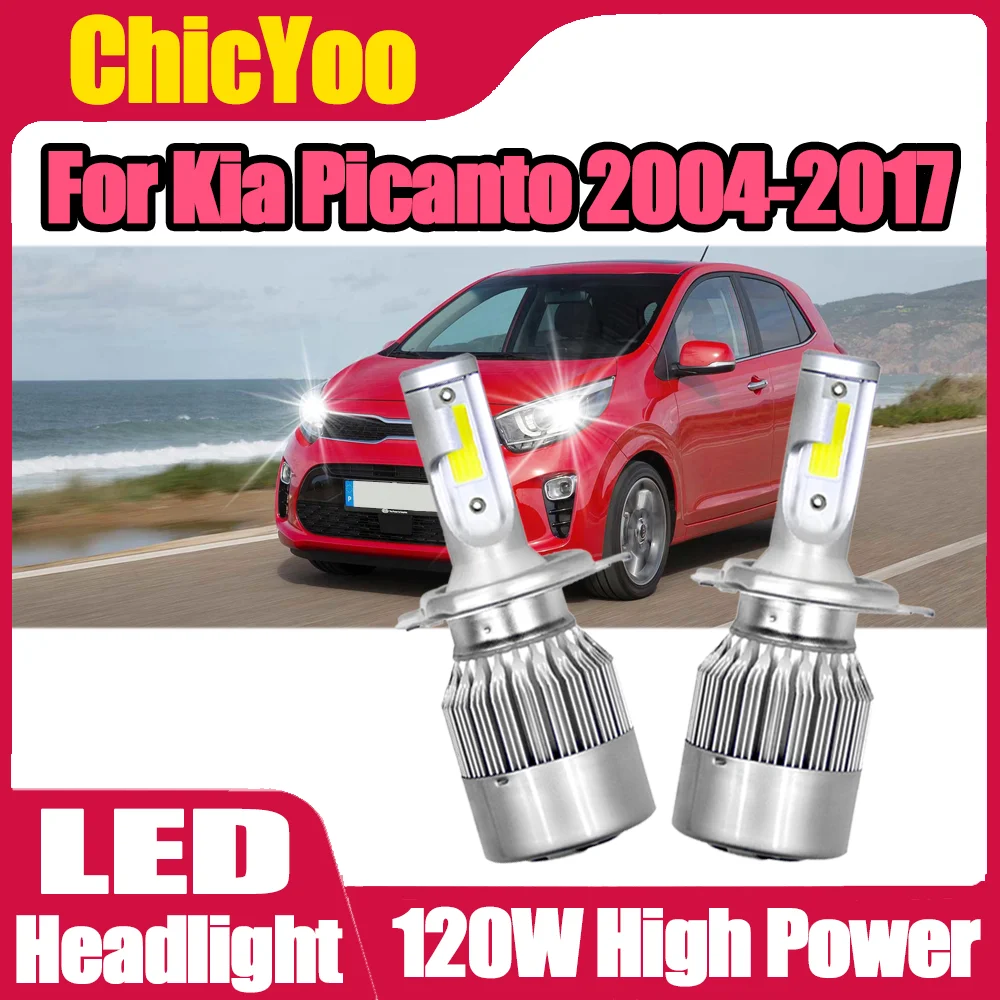 2PCS Auto Headlamp Canbus No error H4 High Low Beam Car Headlight 120W High Power 6000K White 12V 24V For Kia Picanto 2004-2017
2PCS Auto Headlamp Canbus No error H4 High Low Beam Car Headlight 120W High Power 6000K White 12V 24V For Kia Picanto 2004-2017