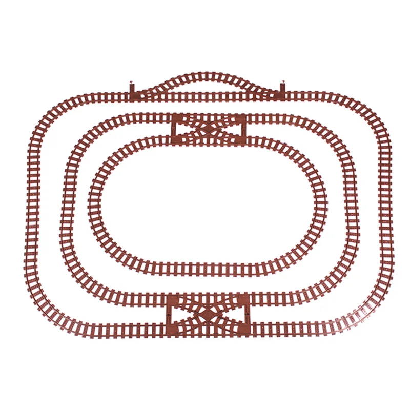Trains Track Railroad Accessories City Curved Straight Switch with Railroad Crossings brown Building Block Toys for kids gift
Trains Track Railroad Accessories City Curved Straight Switch with Railroad Crossings brown Building Block Toys for kids gift