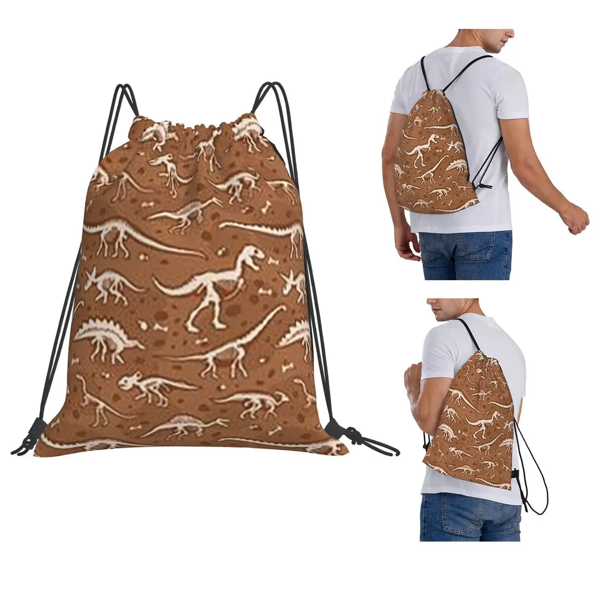 Dinosaur Fossils Halloween Backpacks Casual Drawstring Bundle Pocket Shoes Bag Book Bags for Travel School
Dinosaur Fossils Halloween Backpacks Casual Drawstring Bundle Pocket Shoes Bag Book Bags for Travel School