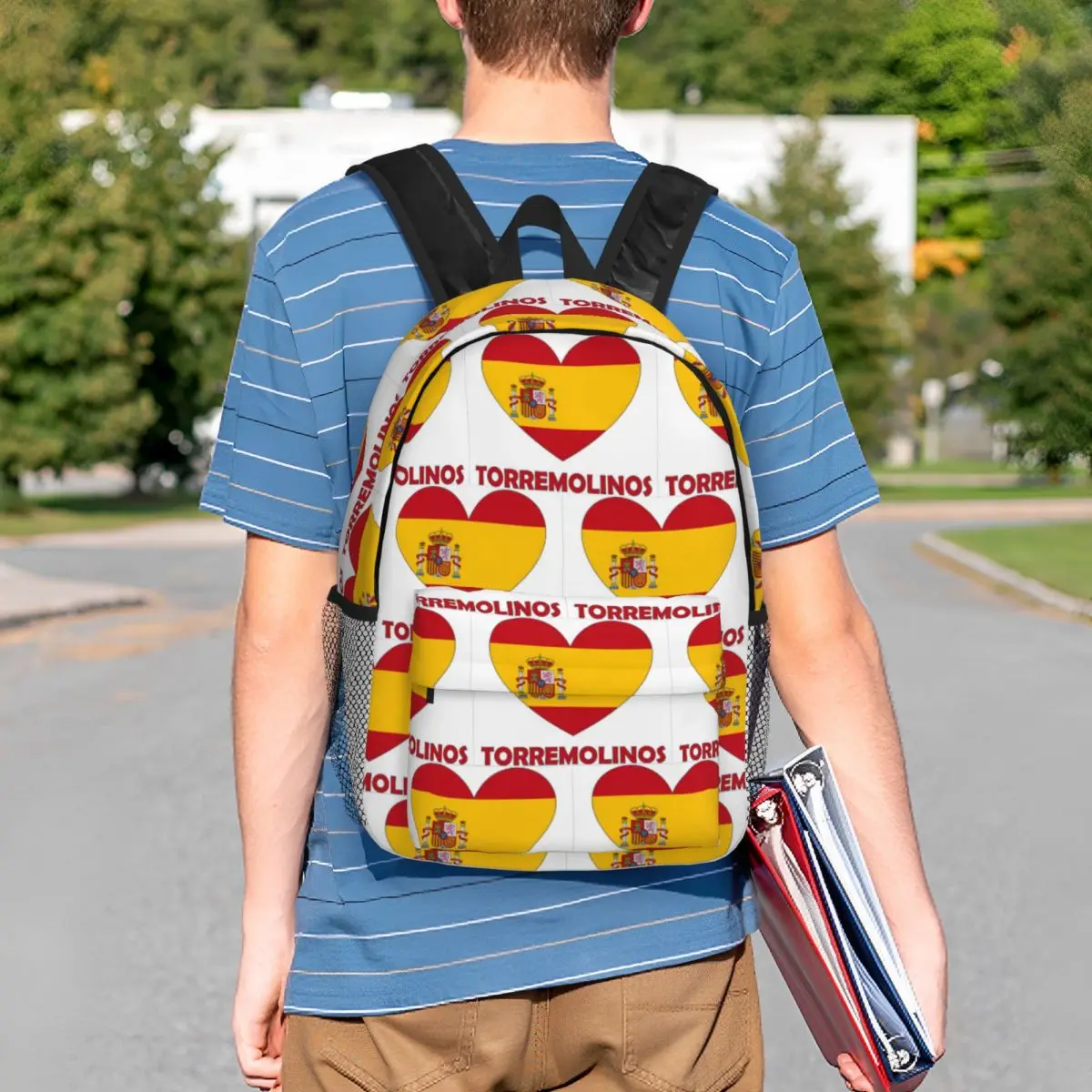 Heart Flag Love Torremolinos Spain Backpack Student BookBag Men Women School Bag Laptop Shoulder Bags
Heart Flag Love Torremolinos Spain Backpack Student BookBag Men Women School Bag Laptop Shoulder Bags