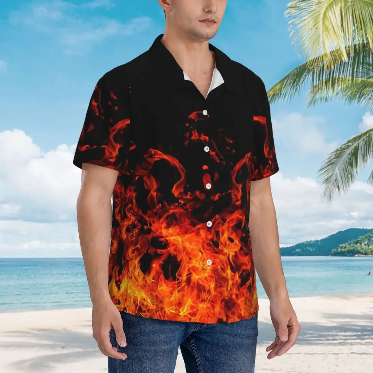 Flame Patterns Of Fury Hawaiian Shirts Funny Men Short Sleeve Shirt for Summer Beach Men's Button Tops
Flame Patterns Of Fury Hawaiian Shirts Funny Men Short Sleeve Shirt for Summer Beach Men's Button Tops