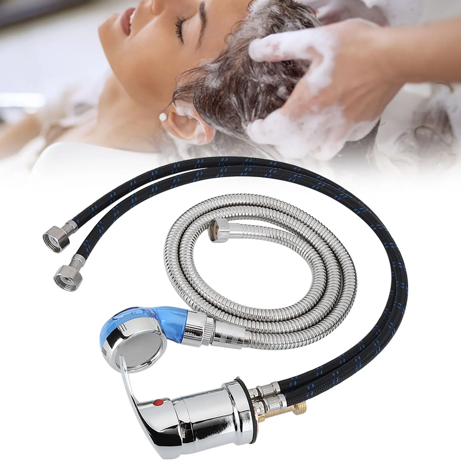 Shampoo Bed Chair 70cm Faucet + Blue Shower Head +120cm Hose for Hair Salon Shampoo Bed Shower Head
Shampoo Bed Chair 70cm Faucet + Blue Shower Head +120cm Hose for Hair Salon Shampoo Bed Shower Head