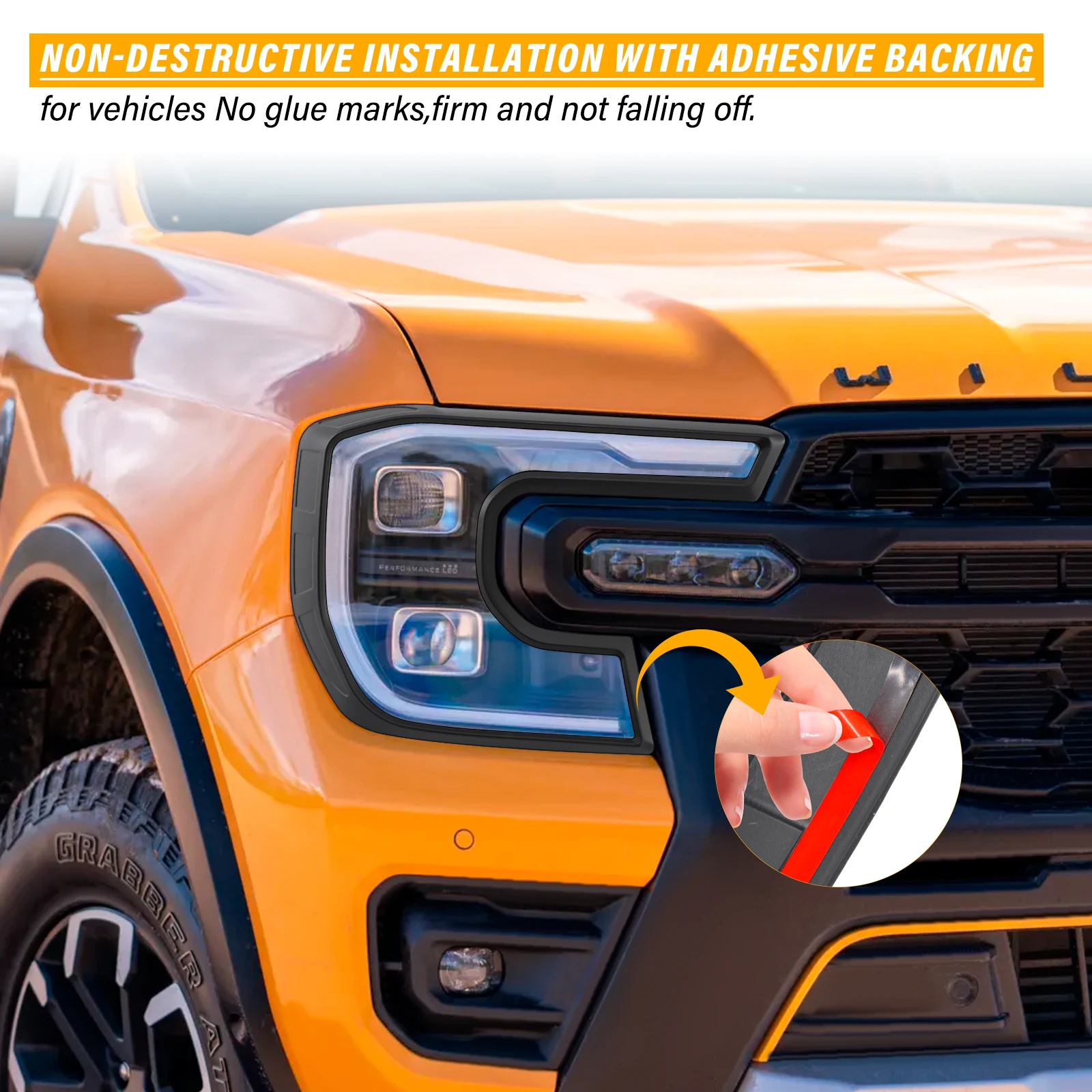Sticker Protector Protection Headlight Lamp Head Light Cover Trims For Ford Ranger Raptor Next Gen T9 2023 2024 Accessories
Sticker Protector Protection Headlight Lamp Head Light Cover Trims For Ford Ranger Raptor Next Gen T9 2023 2024 Accessories