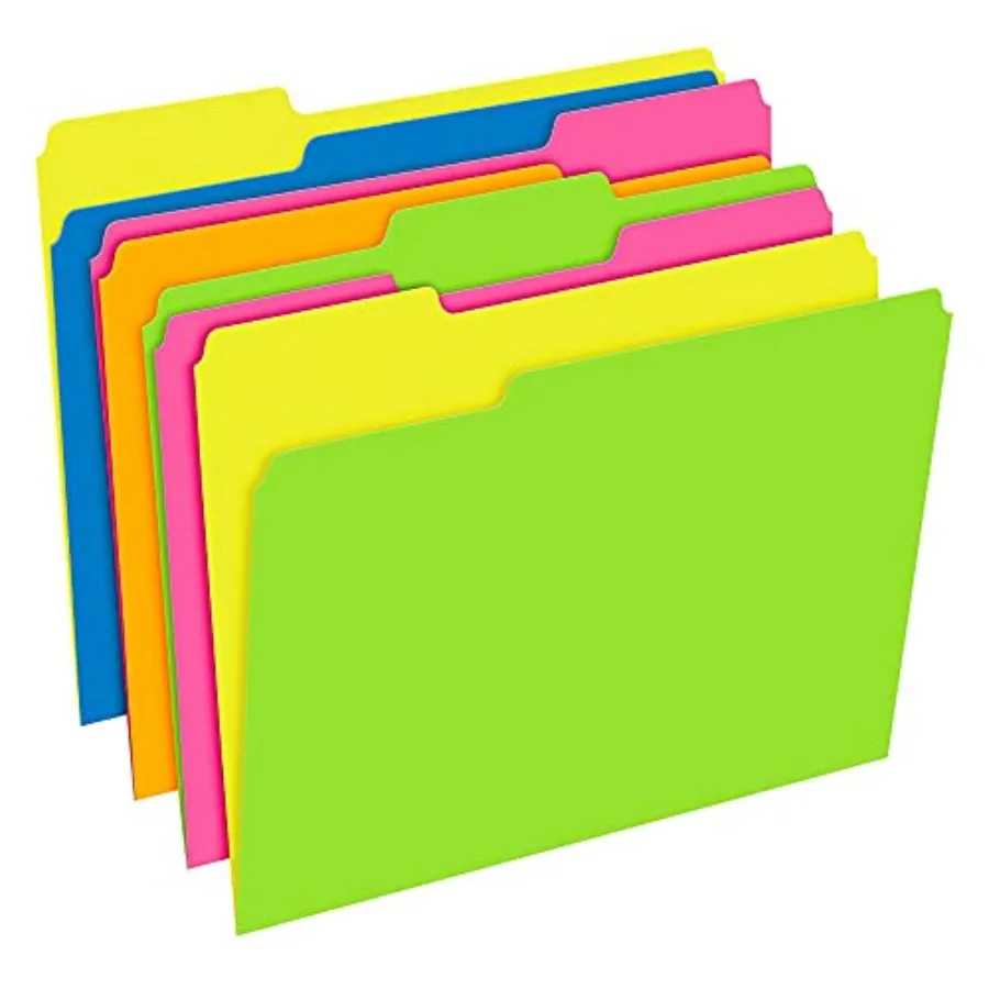 Pendaflex File Folders, 12-Pack, Letter Size, Twisted Glow Neon Assorted Reversible Colors, 1/3-Cut Staggered Tabs, Versatile D
Pendaflex File Folders, 12-Pack, Letter Size, Twisted Glow Neon Assorted Reversible Colors, 1/3-Cut Staggered Tabs, Versatile D