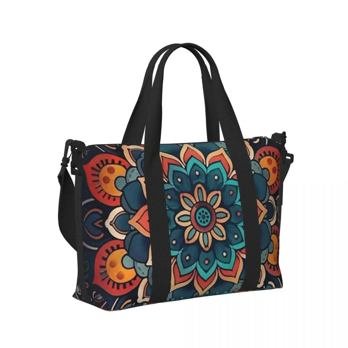 Пляжная сумка с богемным узором, большая вместительная сумка-тоут для спортзала, йоги, женская сумка для покупок, сумка через плечо
Пляжная сумка с богемным узором, большая вместительная сумка-тоут для спортзала, йоги, женская сумка для покупок, сумка через плечо