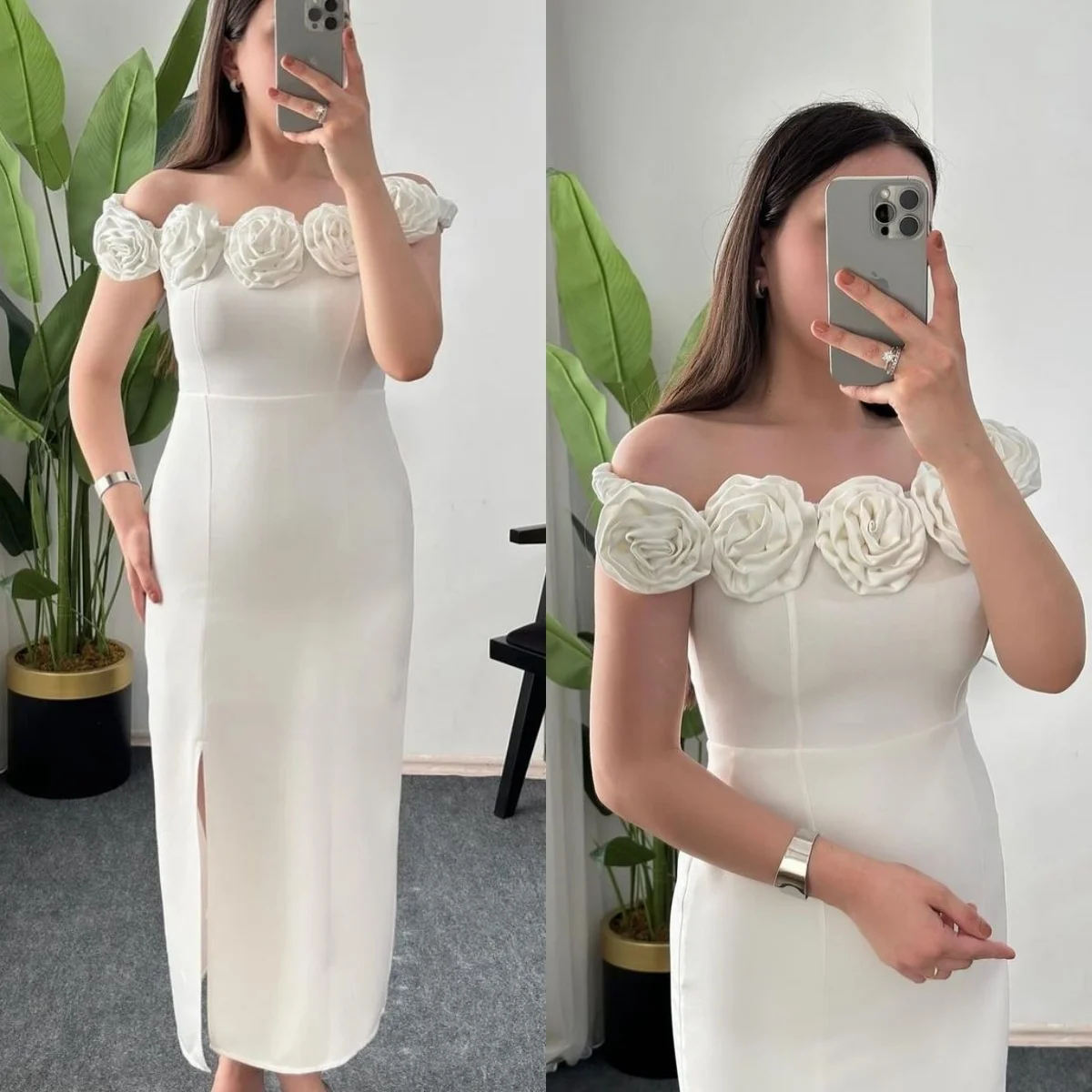 XIXI Wedding Party Dress Exquisite Off-the-shoulder Mermaid Sweep Wedding Party Flower Hugging Satin Customized Dresses
XIXI Wedding Party Dress Exquisite Off-the-shoulder Mermaid Sweep Wedding Party Flower Hugging Satin Customized Dresses