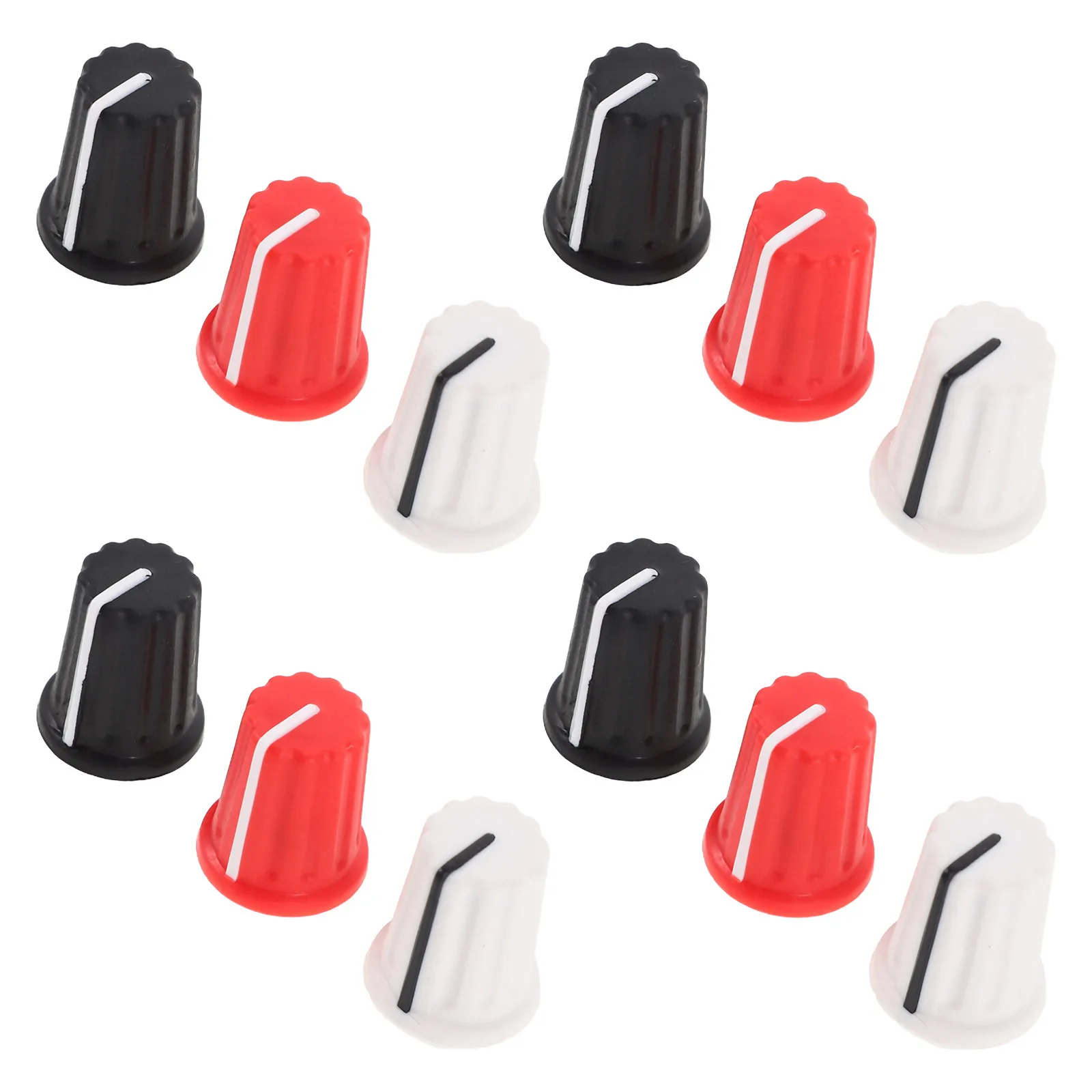 12Pcs Guitar Control Knobs Smooth Rotary Volume Tone Adjustment Knobs for Electric Guitar Amplifier Instrument Parts