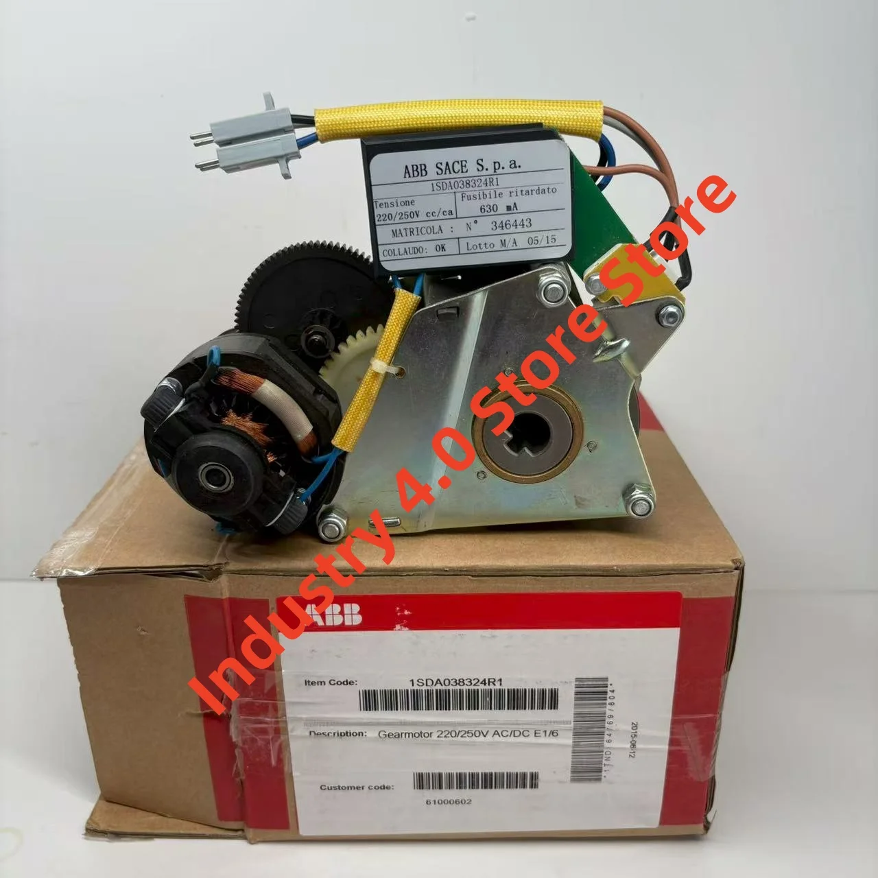 1SDA038324R1 220-250V Geared Motor new in box
1SDA038324R1 220-250V Geared Motor new in box