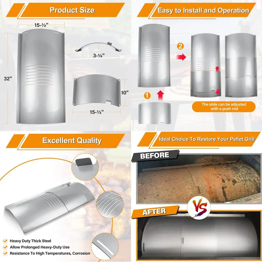 Pit Boss 1000 Series Pellet Grill Kit with Slide Cover & Bottom, Replacement Parts for Austin XL, Rancher XL, PB1000NC1, PB1000S
Pit Boss 1000 Series Pellet Grill Kit with Slide Cover & Bottom, Replacement Parts for Austin XL, Rancher XL, PB1000NC1, PB1000S