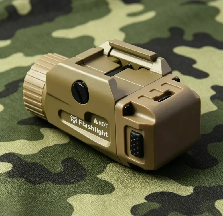 Durable Outdoor Tactical Light, 800LM LED 4 Mode USB Rechargeable, Quick Release Mount for Picatinny Rail System
Durable Outdoor Tactical Light, 800LM LED 4 Mode USB Rechargeable, Quick Release Mount for Picatinny Rail System