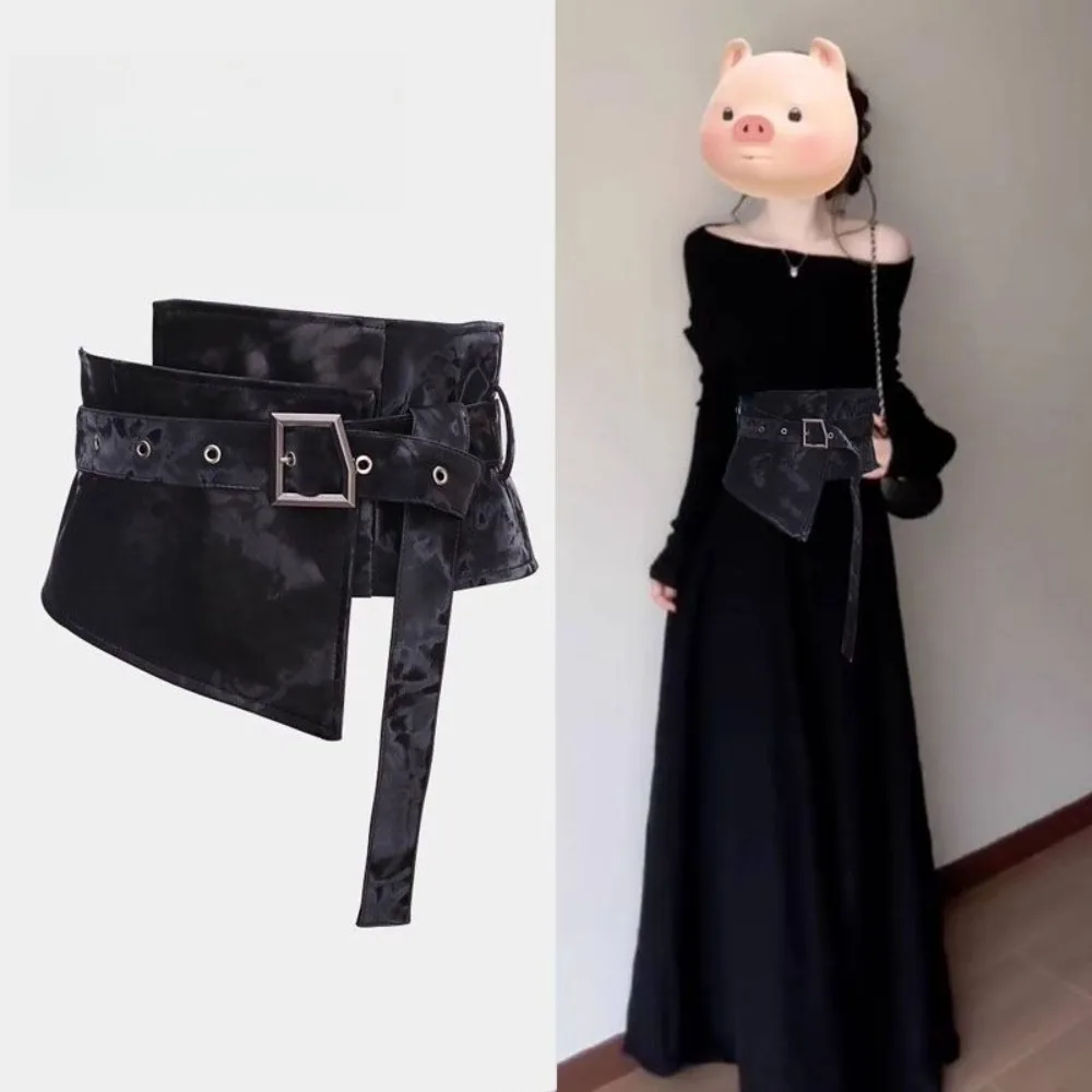 Black Faux Leather Ruched Corset Belt Women Elegant Dress Shirt Accessory Asymmetric Buckle Waist Cincher for Shirt Dress
Black Faux Leather Ruched Corset Belt Women Elegant Dress Shirt Accessory Asymmetric Buckle Waist Cincher for Shirt Dress