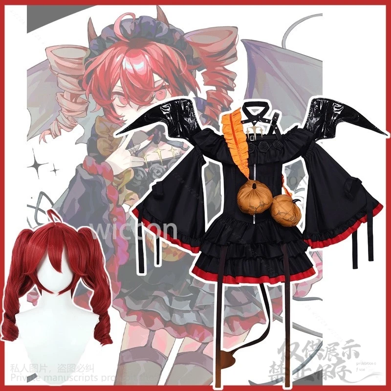 VTuber Cosplay Anime Game Project Teto Sekai Costume Dress Red Black Lolita Devil Cos Wigs For Halloween Christmas Customized
VTuber Cosplay Anime Game Project Teto Sekai Costume Dress Red Black Lolita Devil Cos Wigs For Halloween Christmas Customized