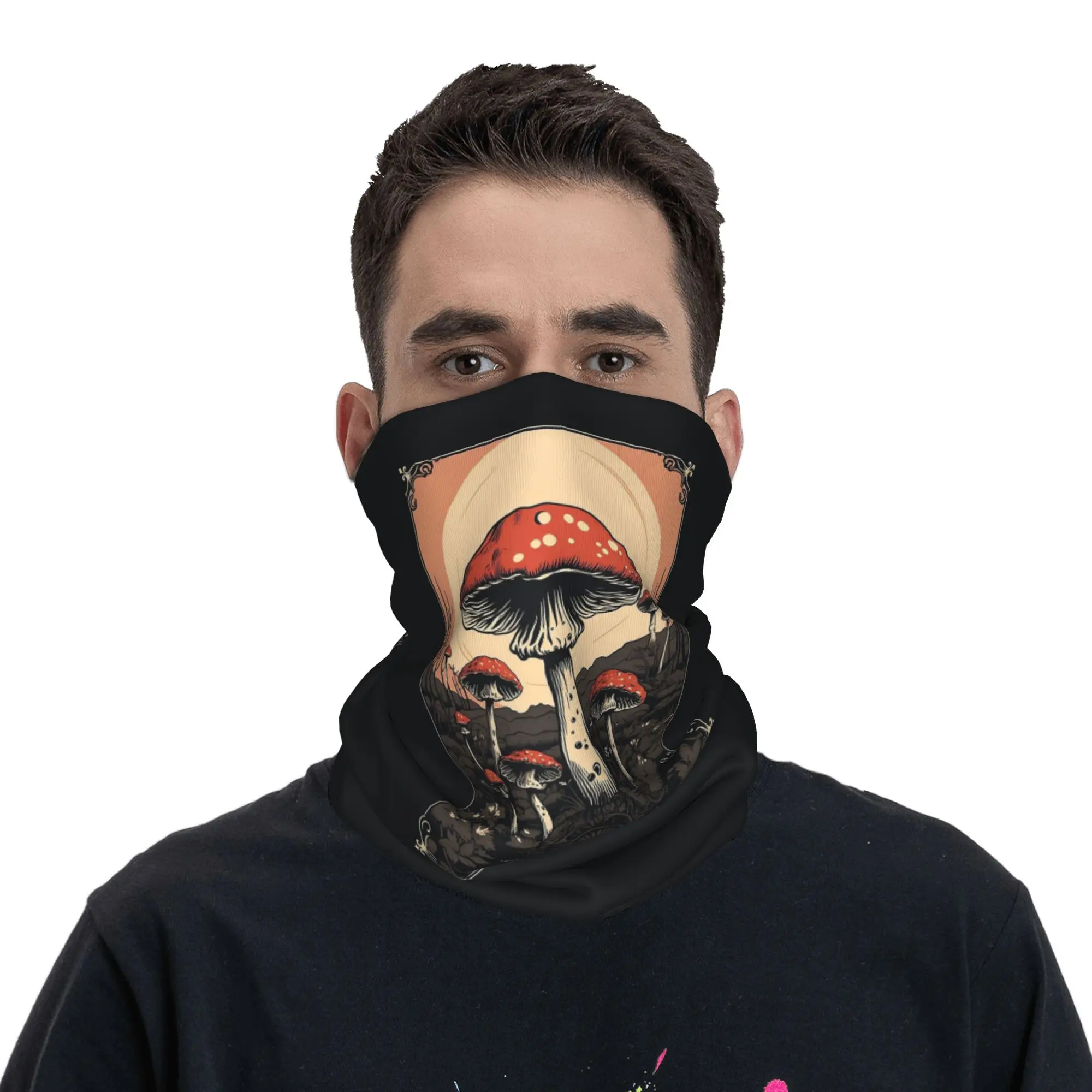 Mushroom Print Bandana Neck Gaiter Printed Wrap Scarf Headwear Outdoor Sports for Men Women Adult Washable
Mushroom Print Bandana Neck Gaiter Printed Wrap Scarf Headwear Outdoor Sports for Men Women Adult Washable